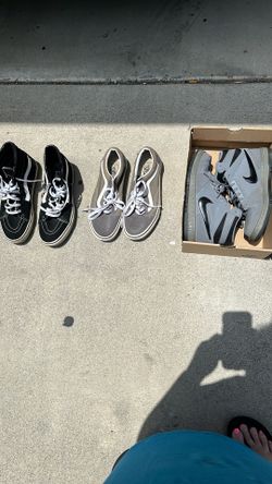 Vans and Nike shoes