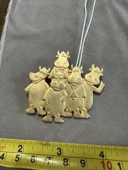 Vintage Cows Pin. 1988 