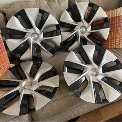 Set of 4 OEM 2020-2024 Tesla Model Y 19" Gemini Hubcap Wheel Covers 