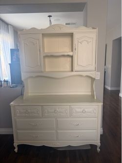 Vintage dresser, hutch and desk