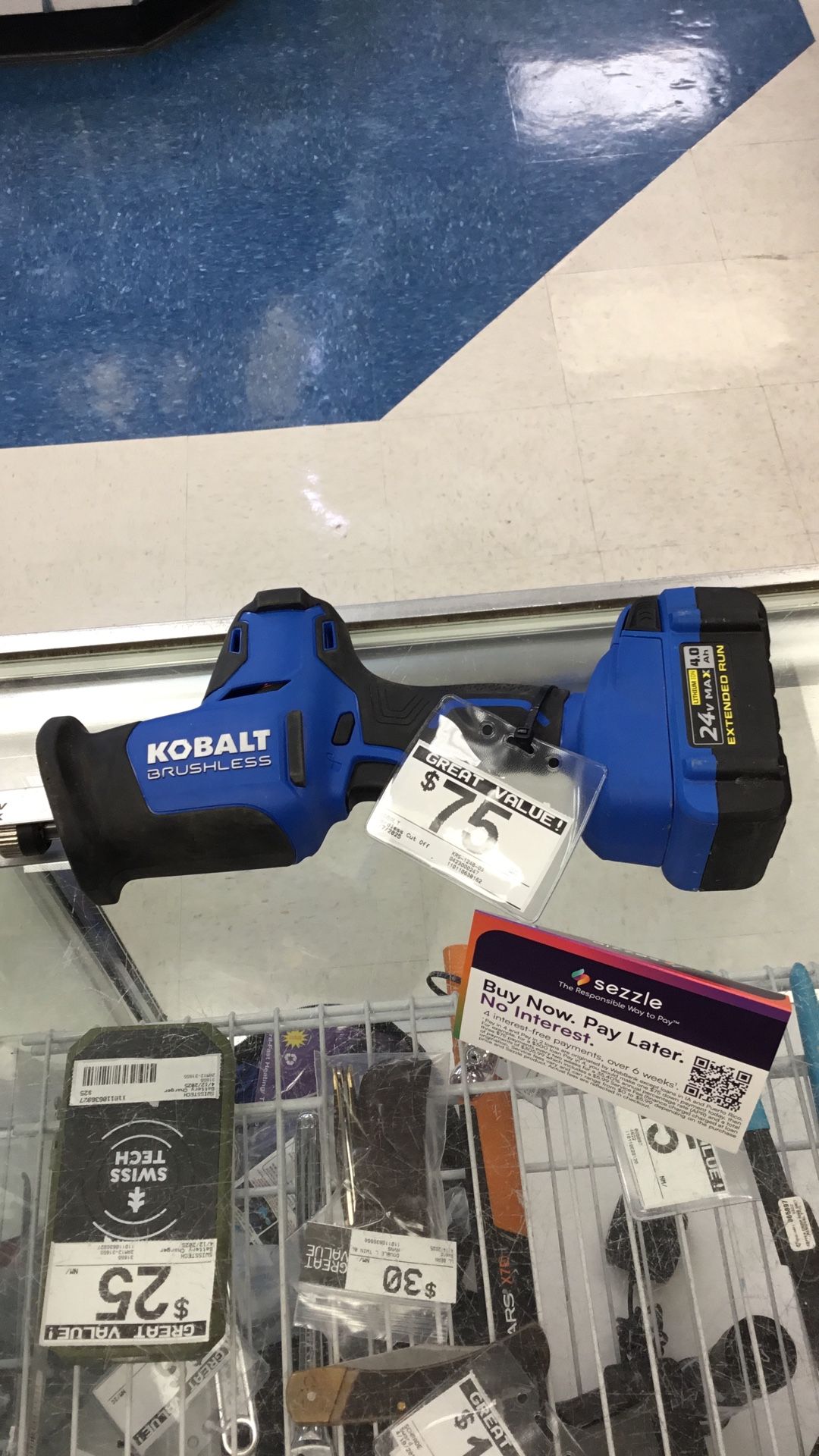 $75. Kobalt Cordless Cut Off