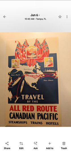 Postcards, vintage travel/museum art