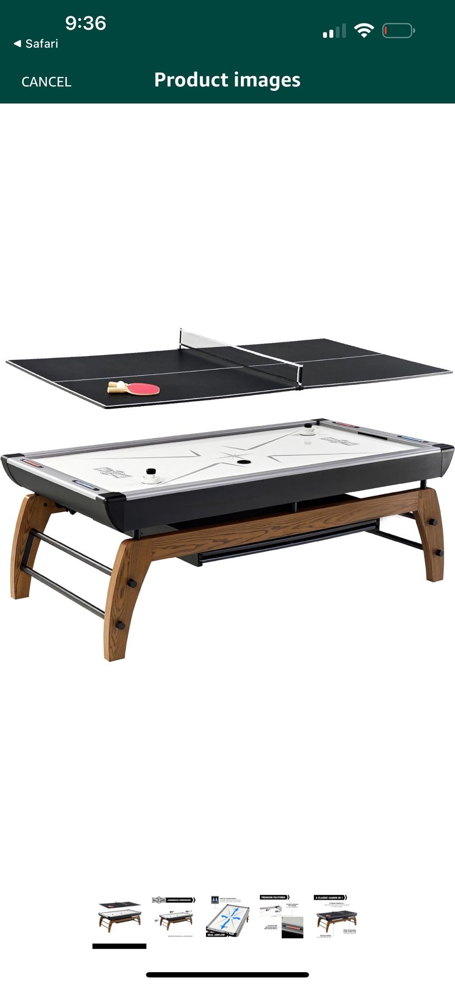 Air Hockey/ Ping Pong Table 
