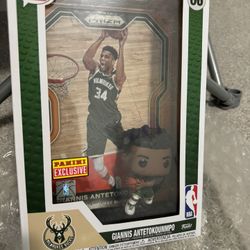 BRAND NEW FUNKO POP TRADING CARDS PANINI EXCLUSIVE GIANNIS ANTETOKOUNMPO GOLD PRIZM 06 RARE