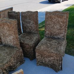 6 HIGH BACK DINNING CHAIRS 