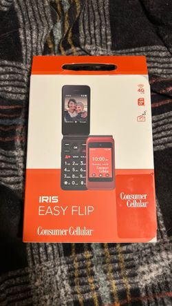 Iris Easy Flip Red, Consumer Cellular