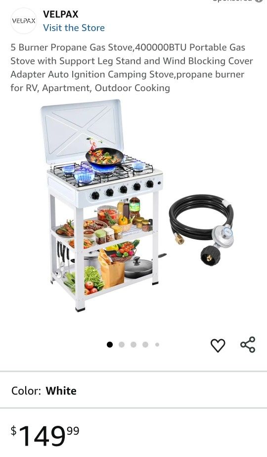 5 Burner Propane Gas Stove