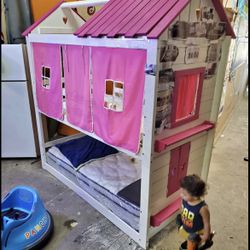 Brand New Pink Twin Bunk Bed 