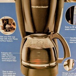 Hamilton Beach Coffee Maker 12 Cup capacity 