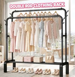 59X61) inches Heavy-Duty Metal Double-Pole Hanger -
