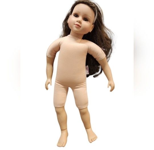 2003 My Twinn 23" Brown Hair Brown Eyed Soft Body Posable Feet Doll