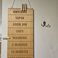 Wooden Behavior Tracker