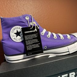 Converse Chuck Taylor All Star Electric Purple Unisex High Top Shoe Men’s 9 / Women’s 11