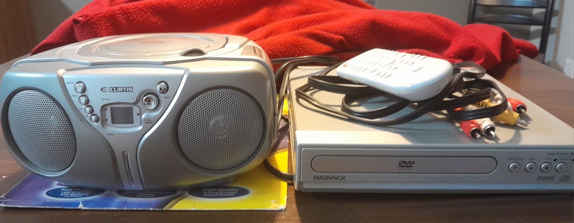 Magnovox DVD Player & Curtis CD Player