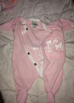 Pink baby girl newborn onesie