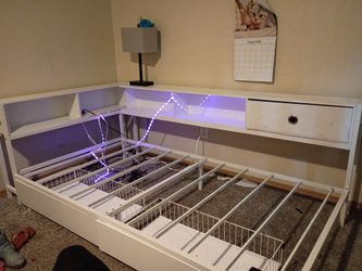 Two LED Bedframes Queen and Full