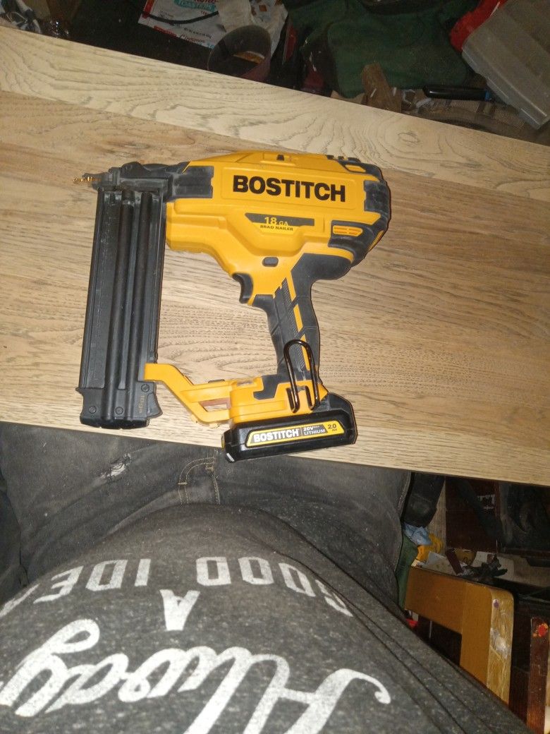 New Bostitch 20v  18 Guage Brushless  Finish Nailer