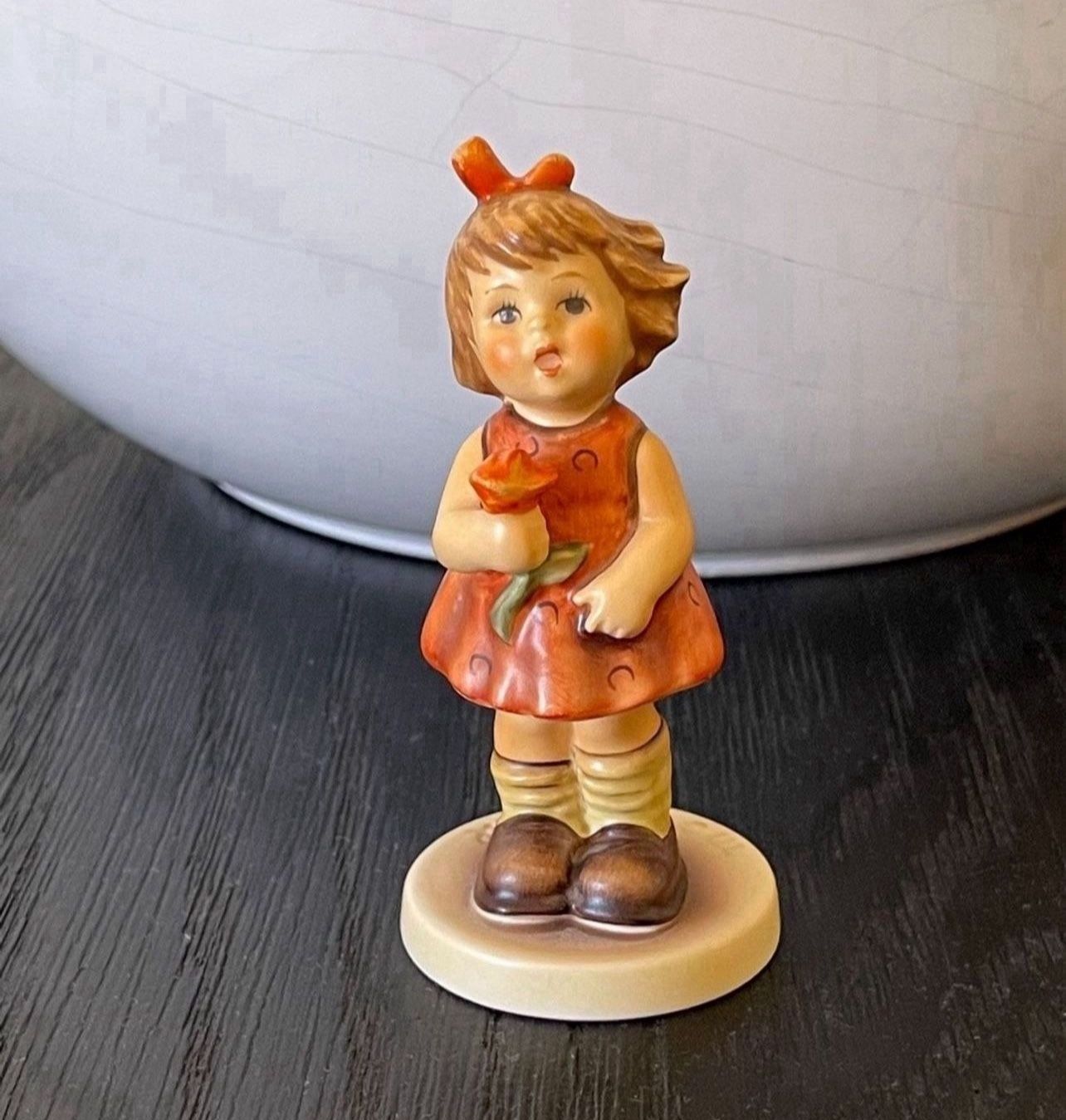 The "Roses Are Red" Goebel Hummel Figurine #762 - 1st Issue - TMK7 In Mint Condition