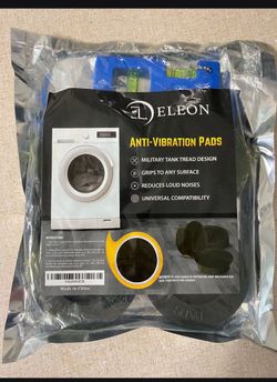 New Anti Vibration Pads for Washing Machine - 4 Pads with Tank Tread Grip + Level