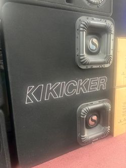 Dual 12" Kicker Solo X Subwoofers in Original Kicker Custom Ported Box for SUVs - Halloween Special $1599