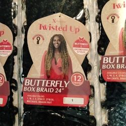 Butterfly Box Braid 24"