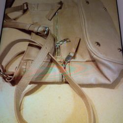 SASHA-SOFT BROWN VEGAN LEATHER HANDBAG