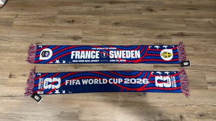 FIFA World Cup 2026 France vs Sweden Match Scarf | MetLife Stadium | June 30, 2026 | Limited Edition