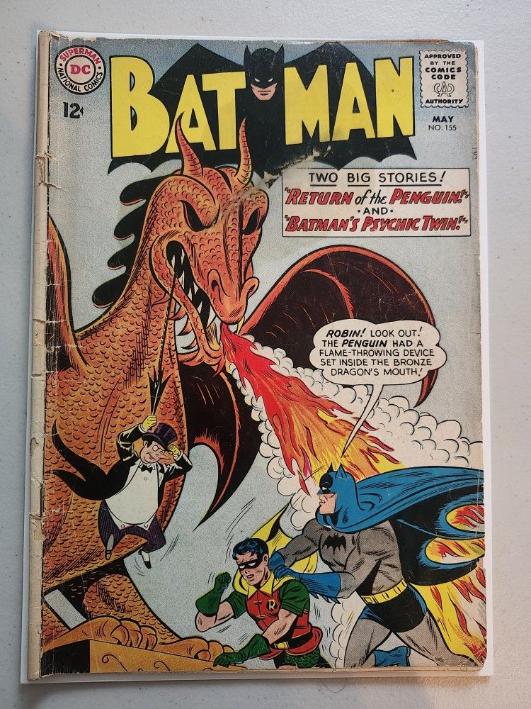 Batman #155, 1963, 1st Apperance Of The Penguin In The Silver Age