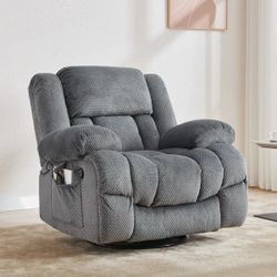 https://offerup.com/redirect/?o=NDEuaW4= Oversized Swivel Recliner Chair With Massage & Heating