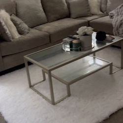 Coffee Table & Matching Side Table 