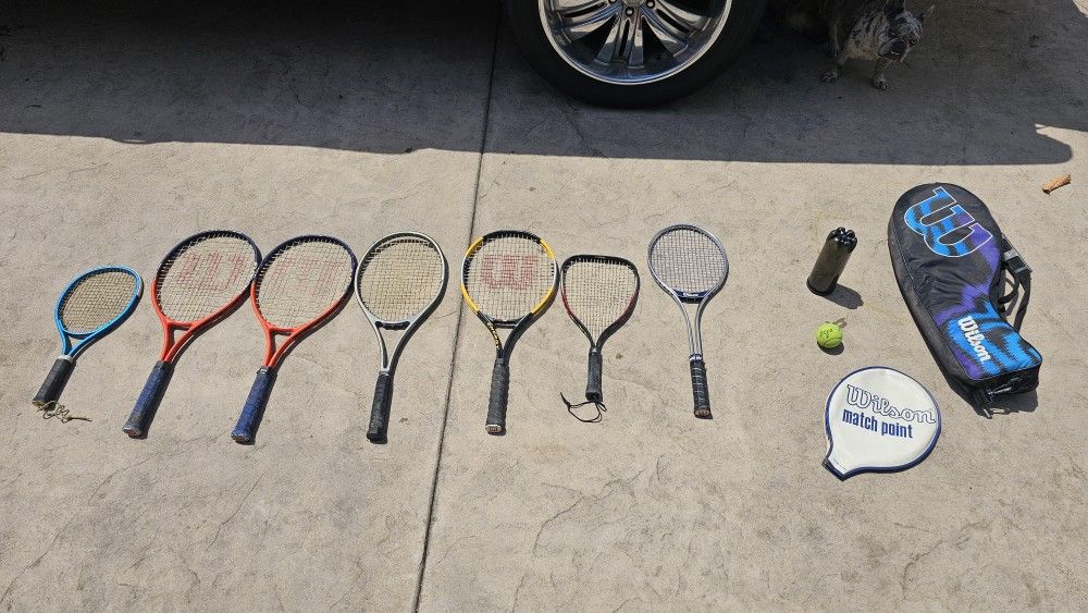 tennis rackets