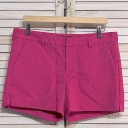 NWOT Banana Republic Jacquard Fuchsia Shorts Size 12 PRICE FIRM