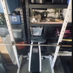 Work Out Bench, Dumbbells And Weights