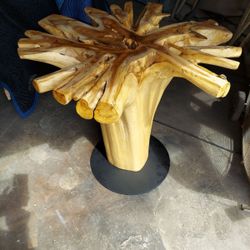 Teakroot Base For Breakfast Dinner Table 