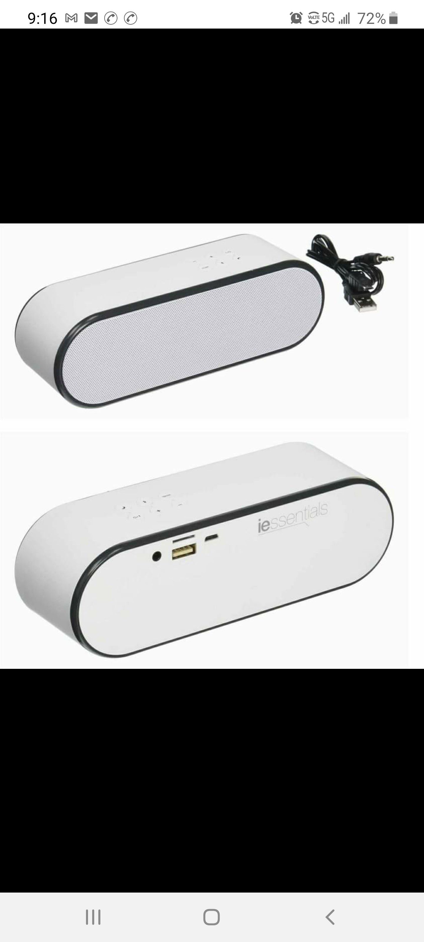 IESSENTIALS Bluetooth Hi-Fi Portable Speaker OBO