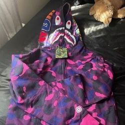 Purple Bape Hoodie