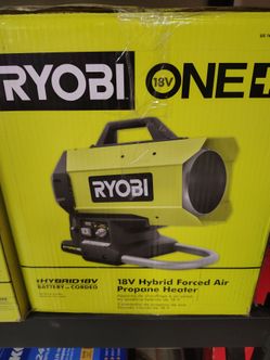 Ryobi 18v hybrid forced air propane heater tool only.