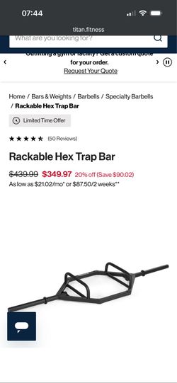 TITAN Hex Trap Bar $175