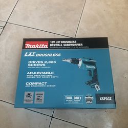 Makita 18V LXT Lithium-Ion Brushless Cordless Drywall Screwdriver with Push Drive Technology (Tool-Only)
