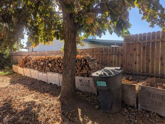 Dry and ready to go $25 for a large wheelbarrow full