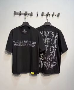 That's A Awful Lot of Cough Syrup Black Graphic Tee