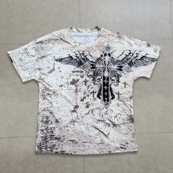 White vintage cross T-shirt