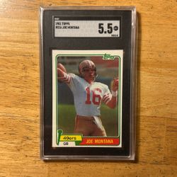 1981 Topps #216 Joe Montana SGC 5.5