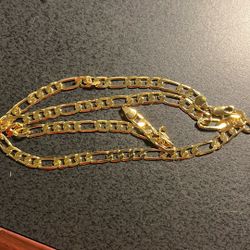 Valentine Day- Unisex 7mm Figaro Link Necklace 