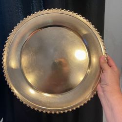Beautiful Gold Beats Chargers Plates