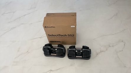 BowFlex SelectTech 552 adjustable dumbell pair