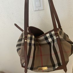 Burberry Brown Check Tote