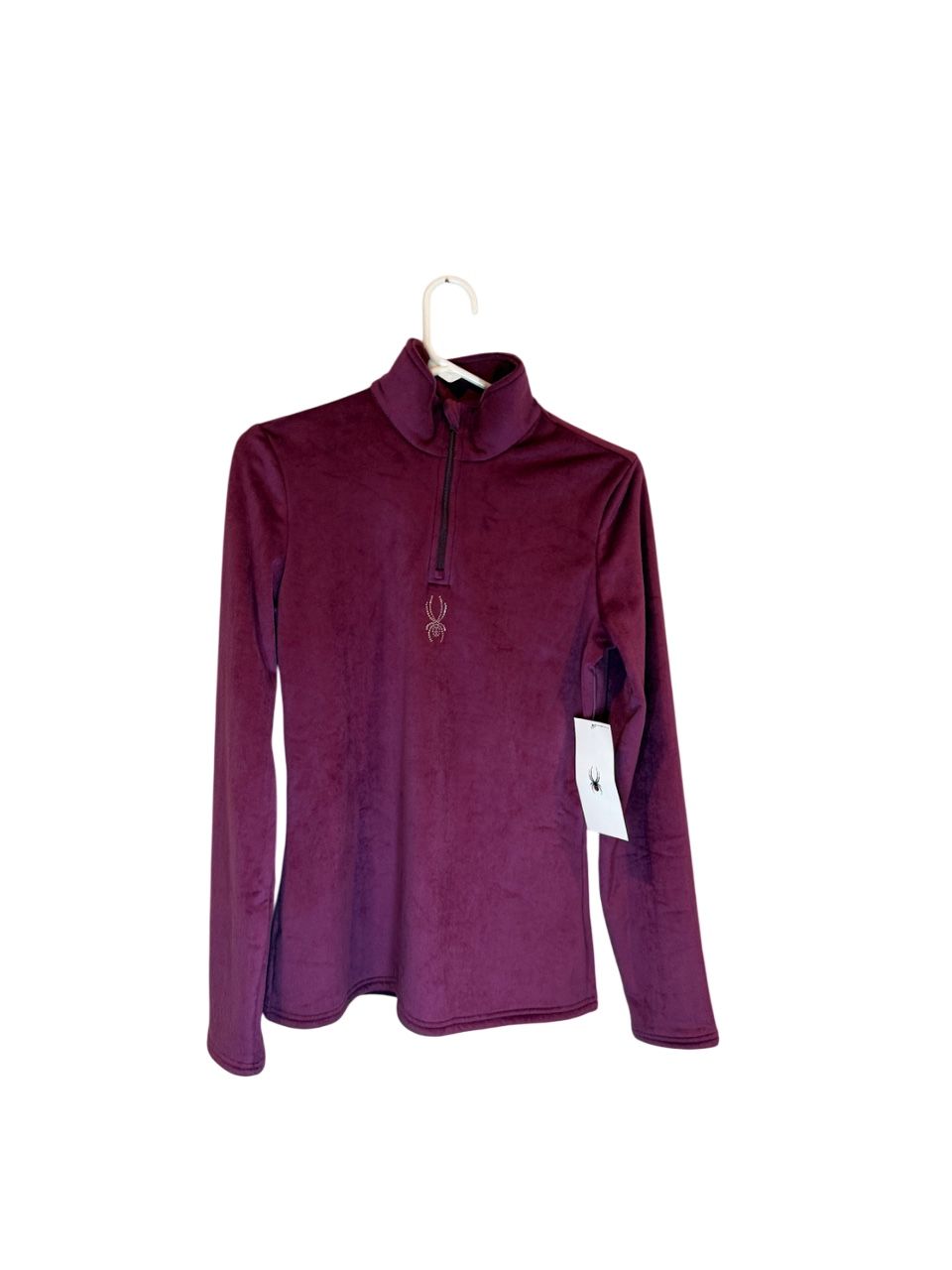 Spyder Shimmer Raisin Half Zip Quarter medium