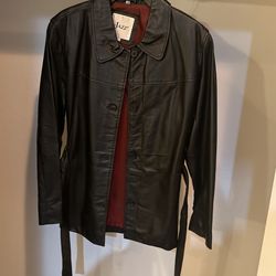 Women’s Leather Jacket Size Large