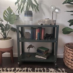 3-Tier Metal Utility Cart with Wheels 